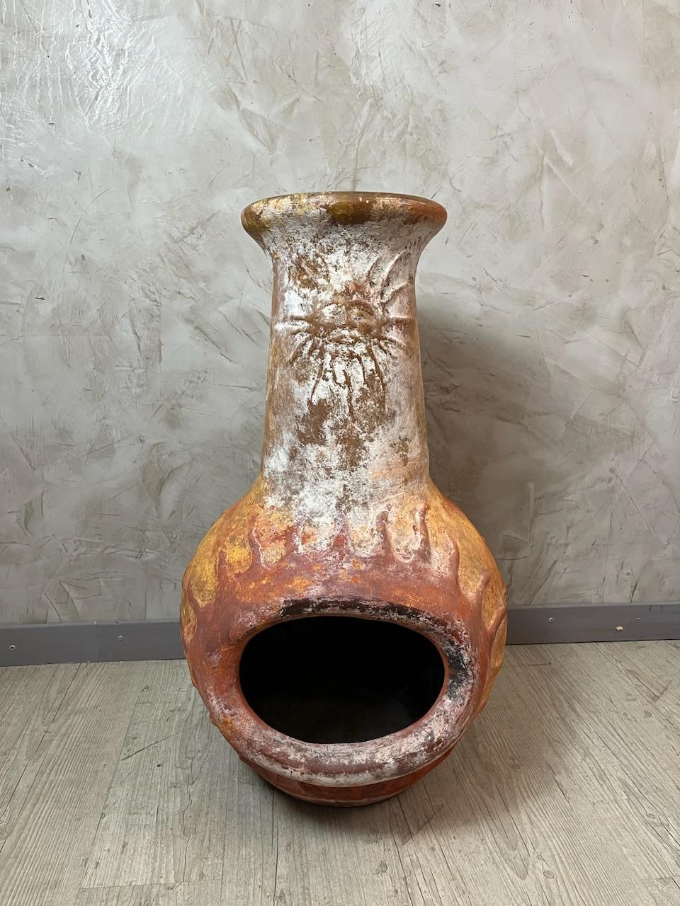 20th century South American Vintage Terracotta Brazier, 1970s For Sale 2