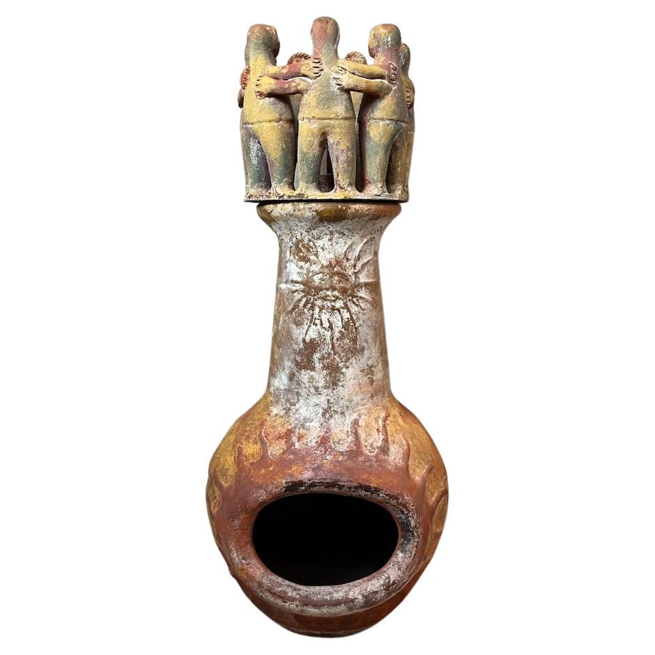 20th century South American Vintage Terracotta Brazier, 1970s For Sale