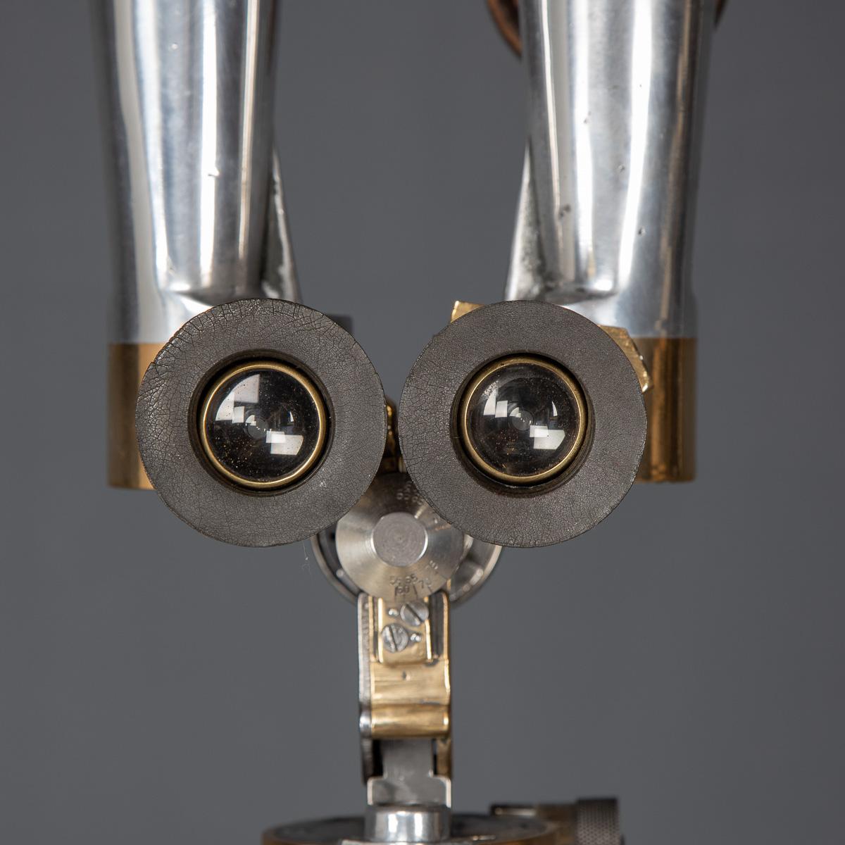 20th Century Soviet 'Donkey Ears' Binoculars on Telescopic Stand, c.1950 For Sale 7