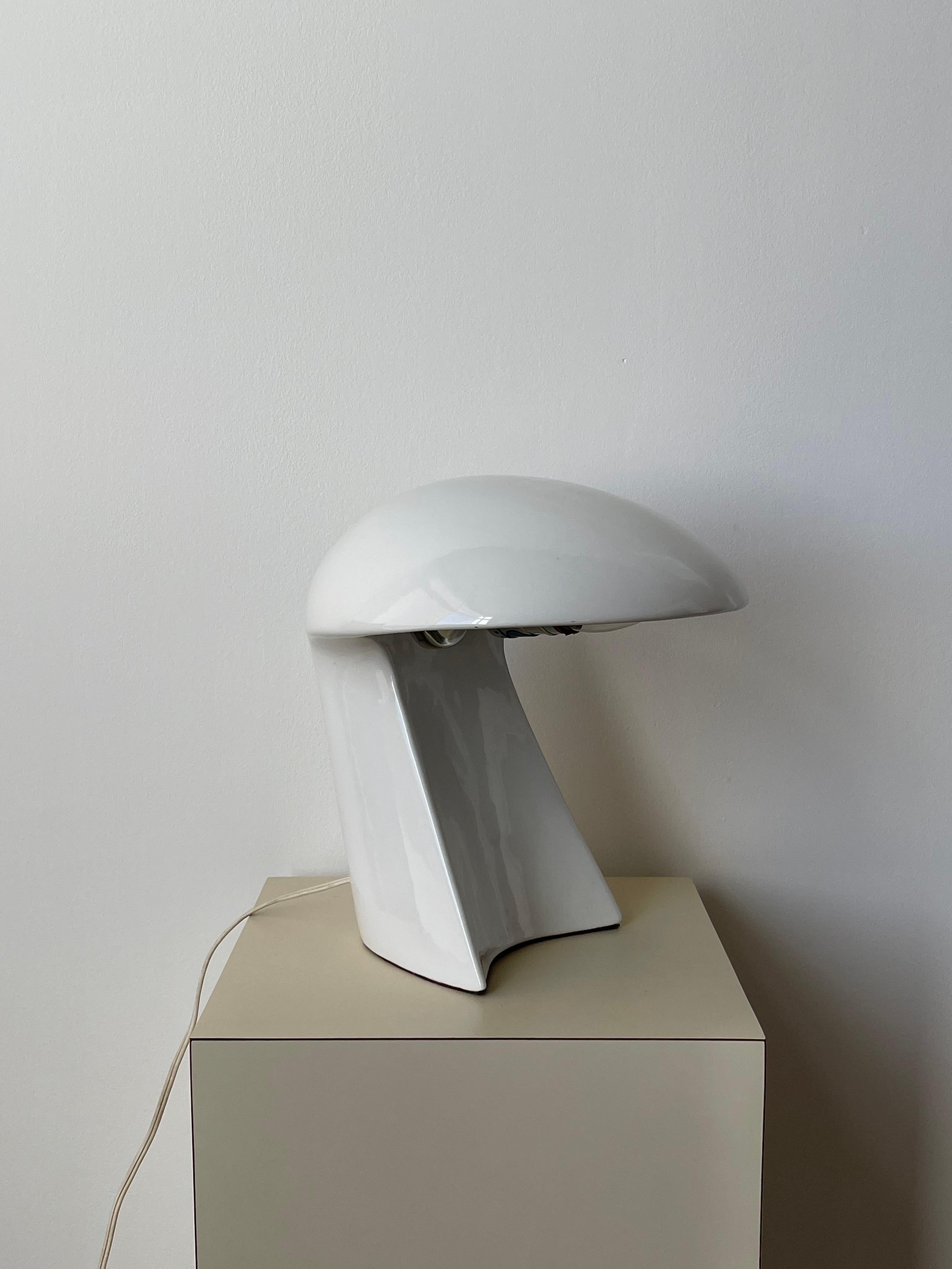 Hand-Crafted 20th Century Space Age Ceramic Lamp