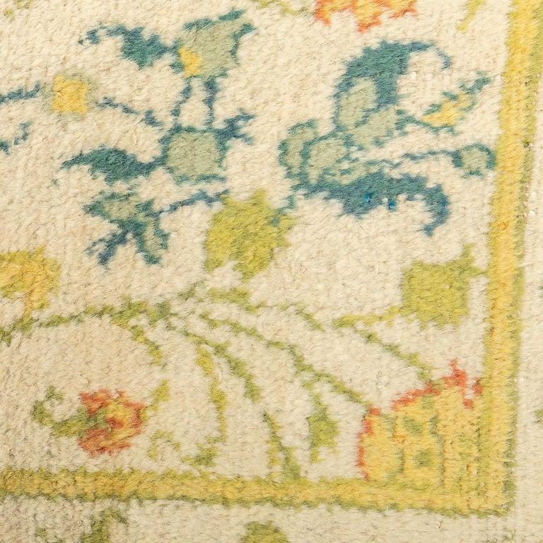 20th Century, Handmade Wool Spanish Antique Rug, Guild Foundation, circa 1950. For Sale 6