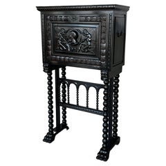 Meuble de rangement de style baroque espagnol du XXe siècle sur pied, Bargueno ou Varqueno