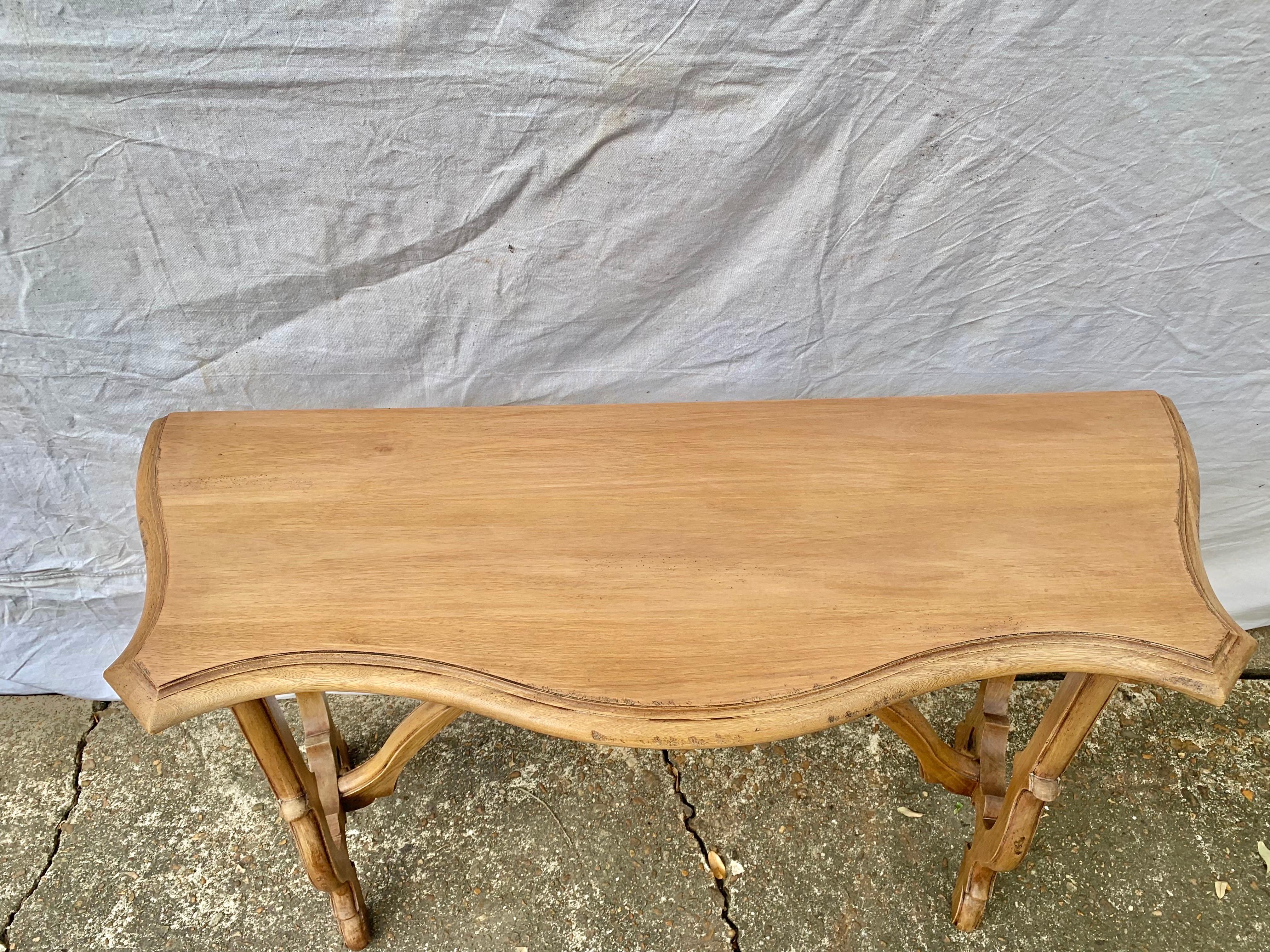 20th Century Spanish Baroque Style Oak Console Table 5