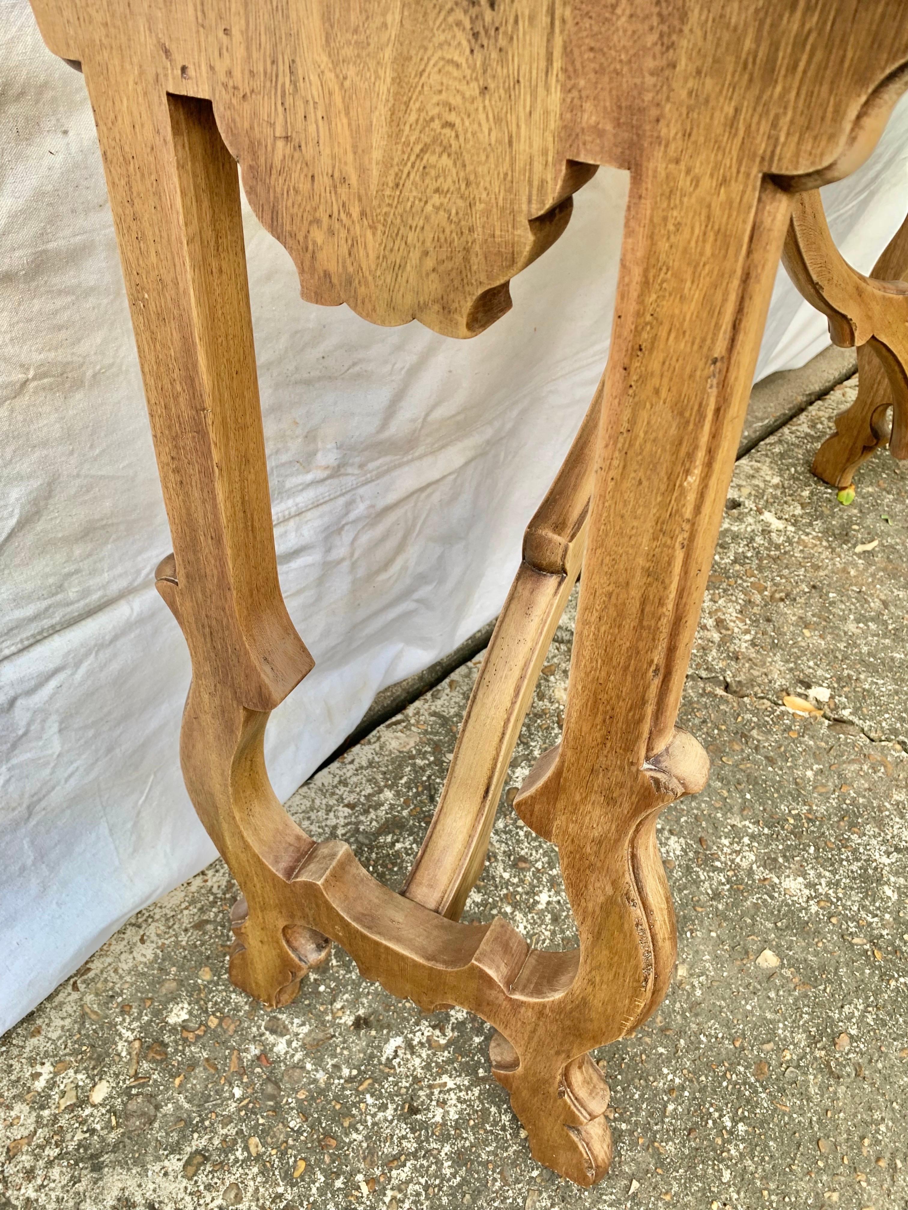 20th Century Spanish Baroque Style Oak Console Table 6