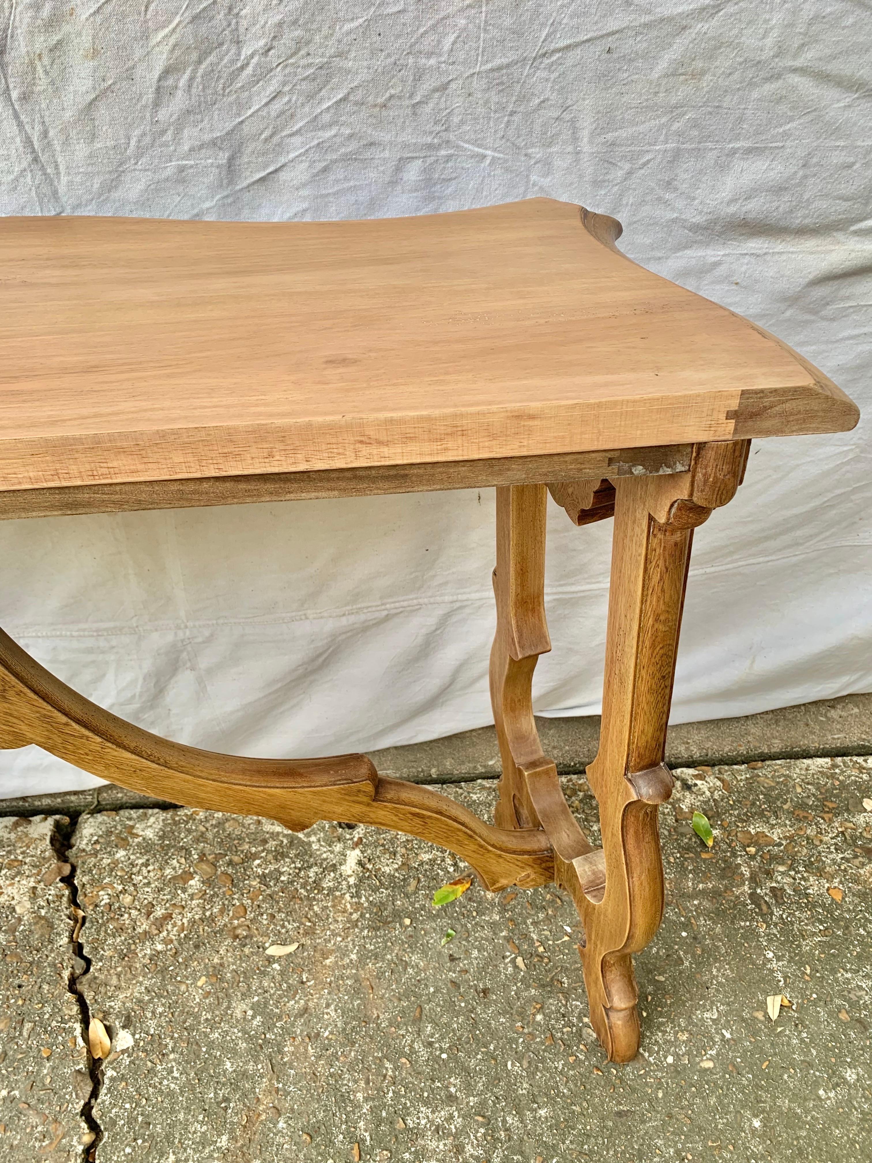 20th Century Spanish Baroque Style Oak Console Table 8