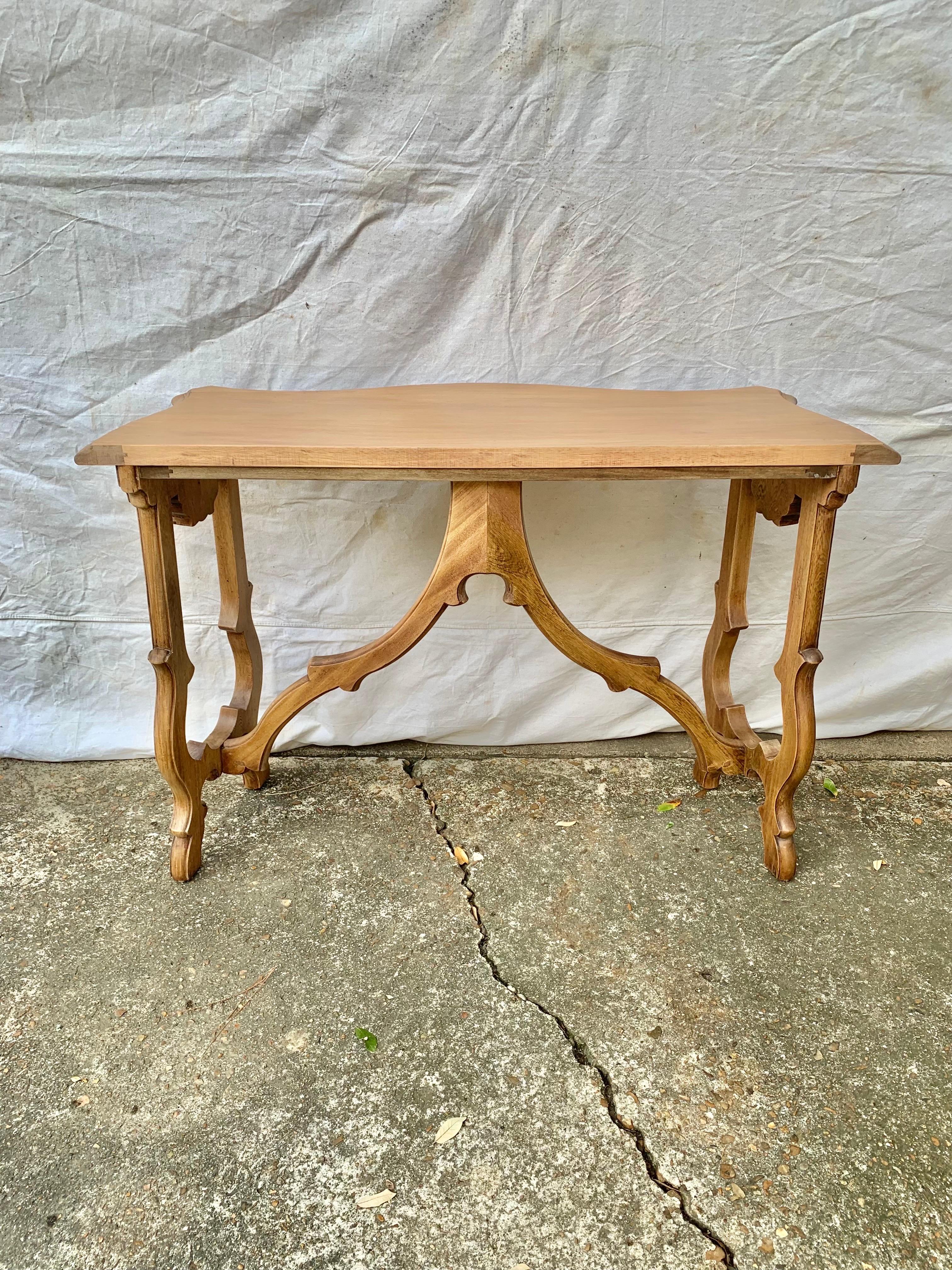 20th Century Spanish Baroque Style Oak Console Table 9