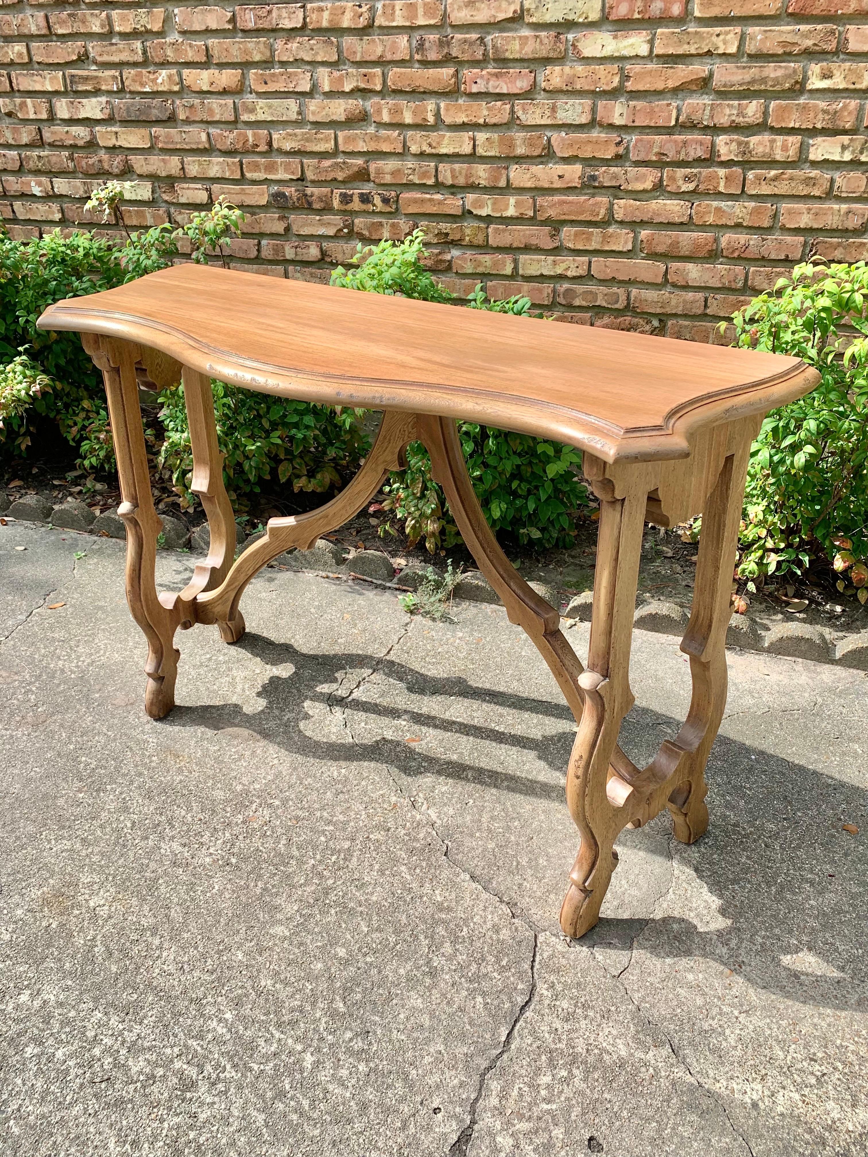 20th Century Spanish Baroque Style Oak Console Table 12