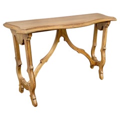 20th Century Spanish Baroque Style Oak Console Table