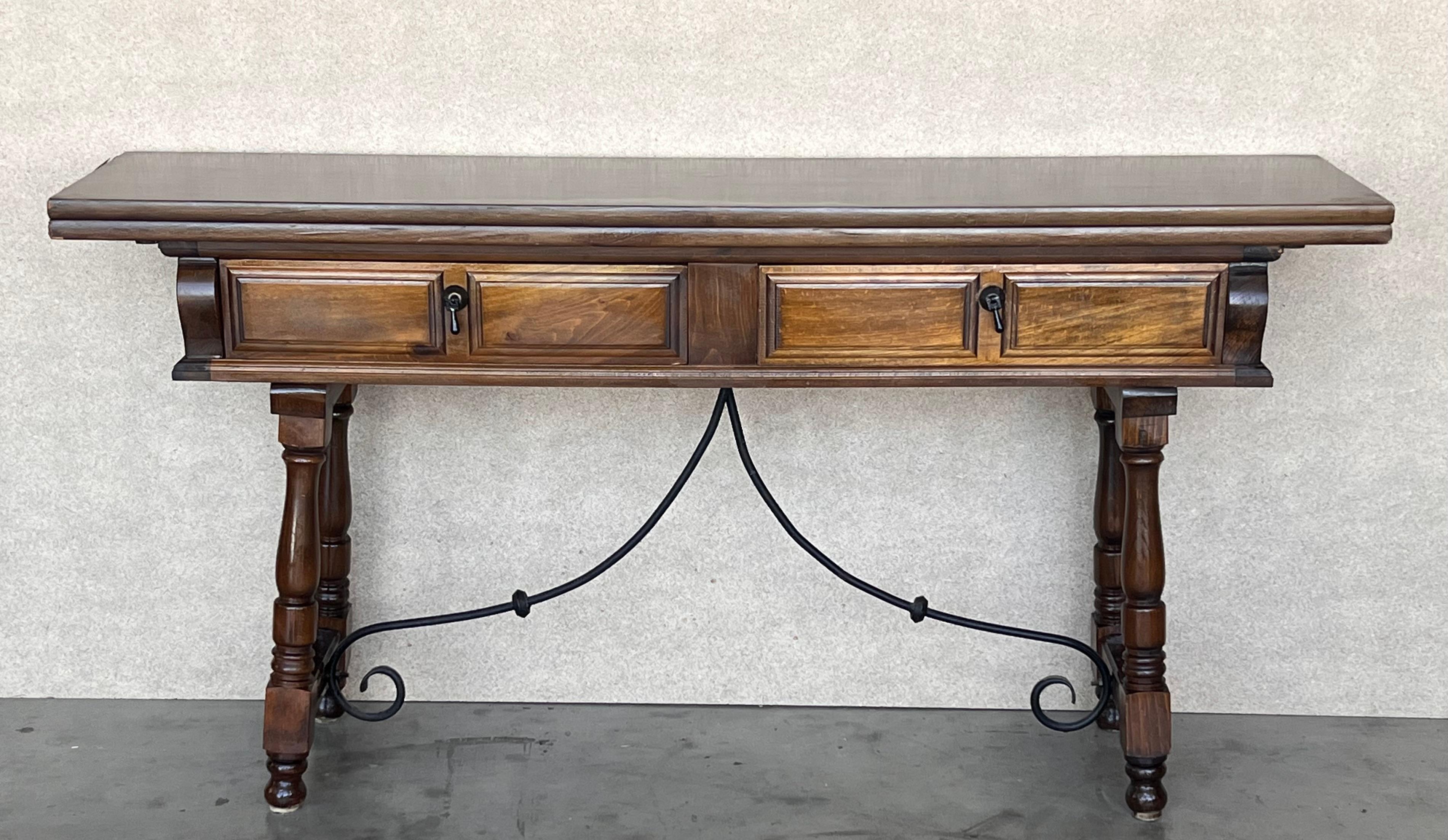 fold out console table
