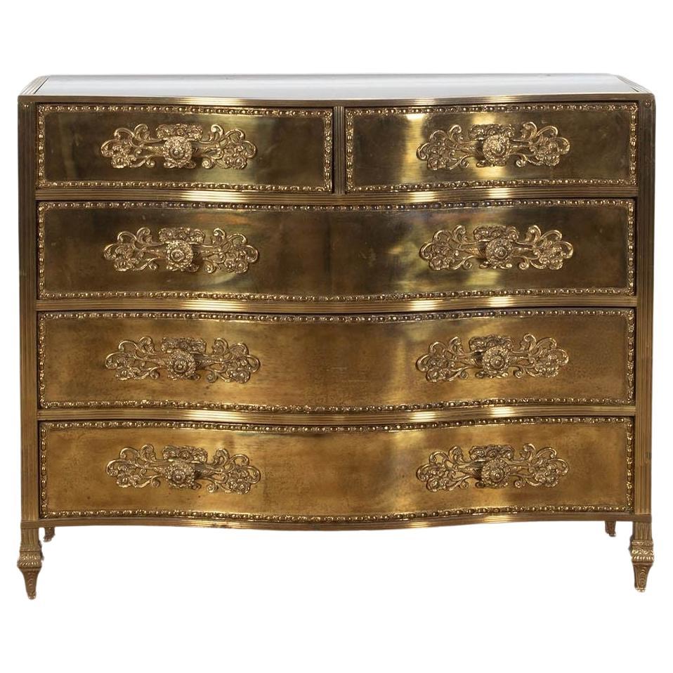 Pair of 20th Century French Regence' Black Lacquer and Gilt Bronze ...