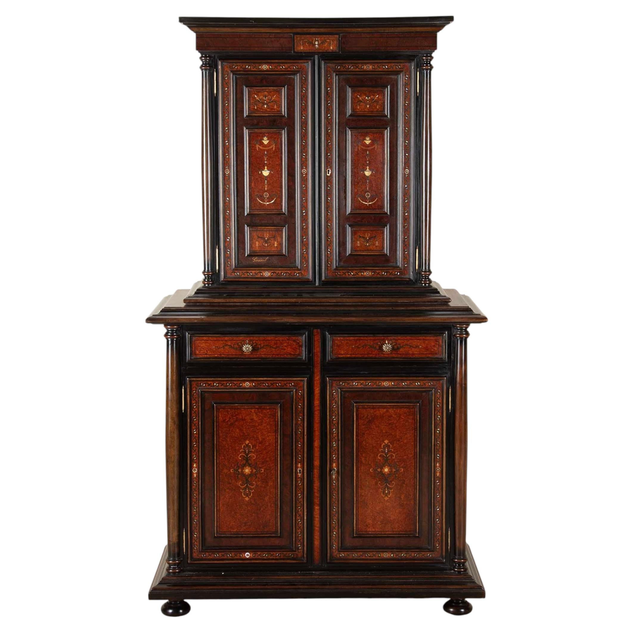 20th Century Spanish Inlaid Cabinet by Gordovil in vendita