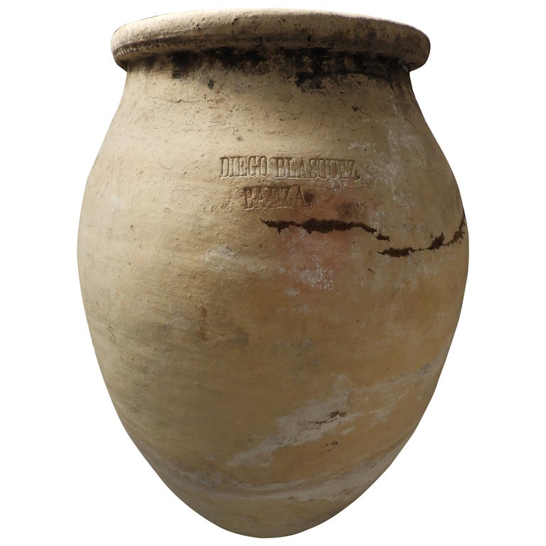 20th Century Spanish Olive Jar For Sale at 1stDibs