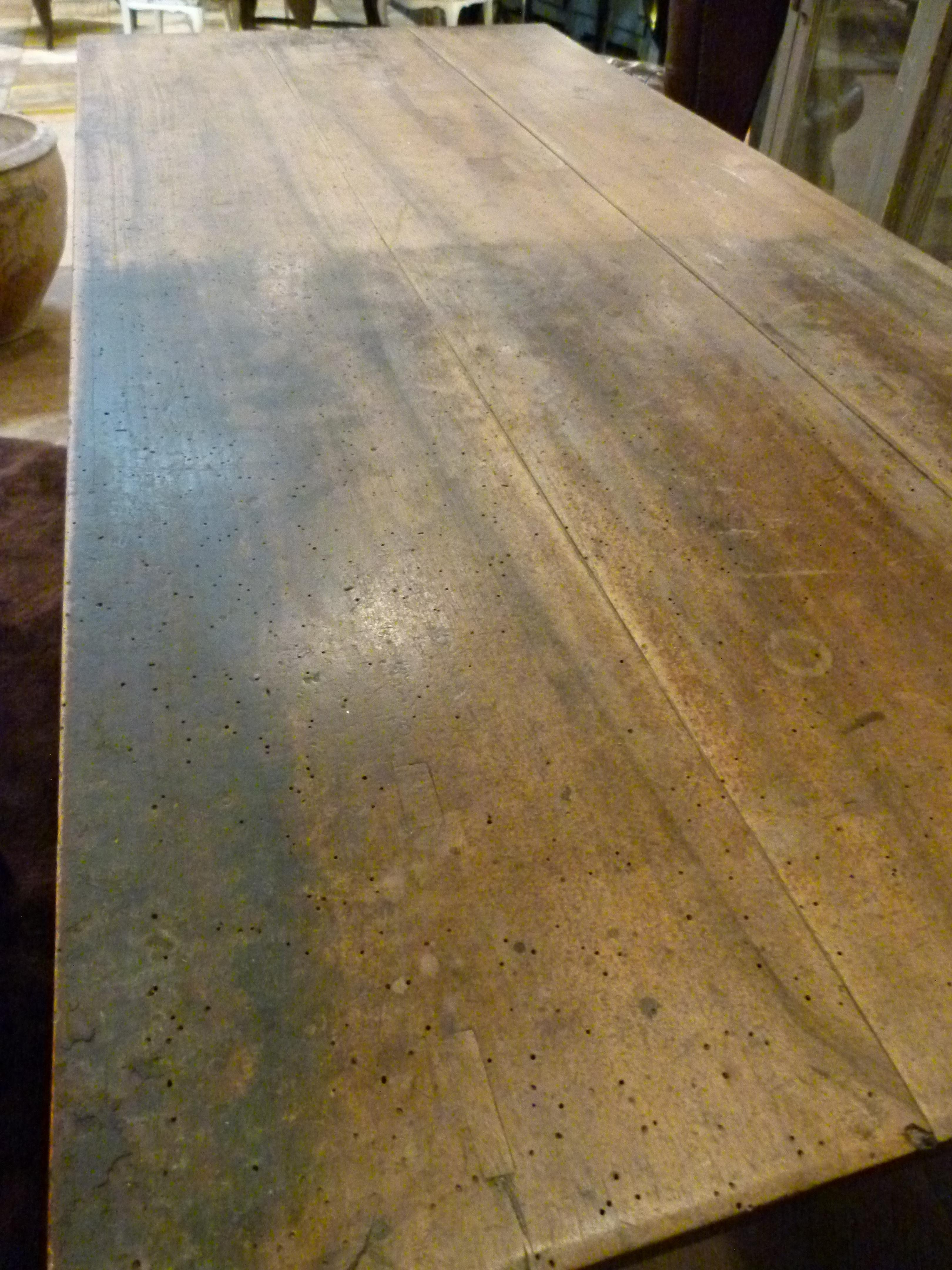20th Century Spanish Pine Wood Store Counter In Good Condition In Vulpellac, Girona