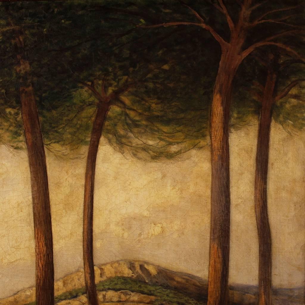 20th Century Spanish Signed Landscape Painting 3