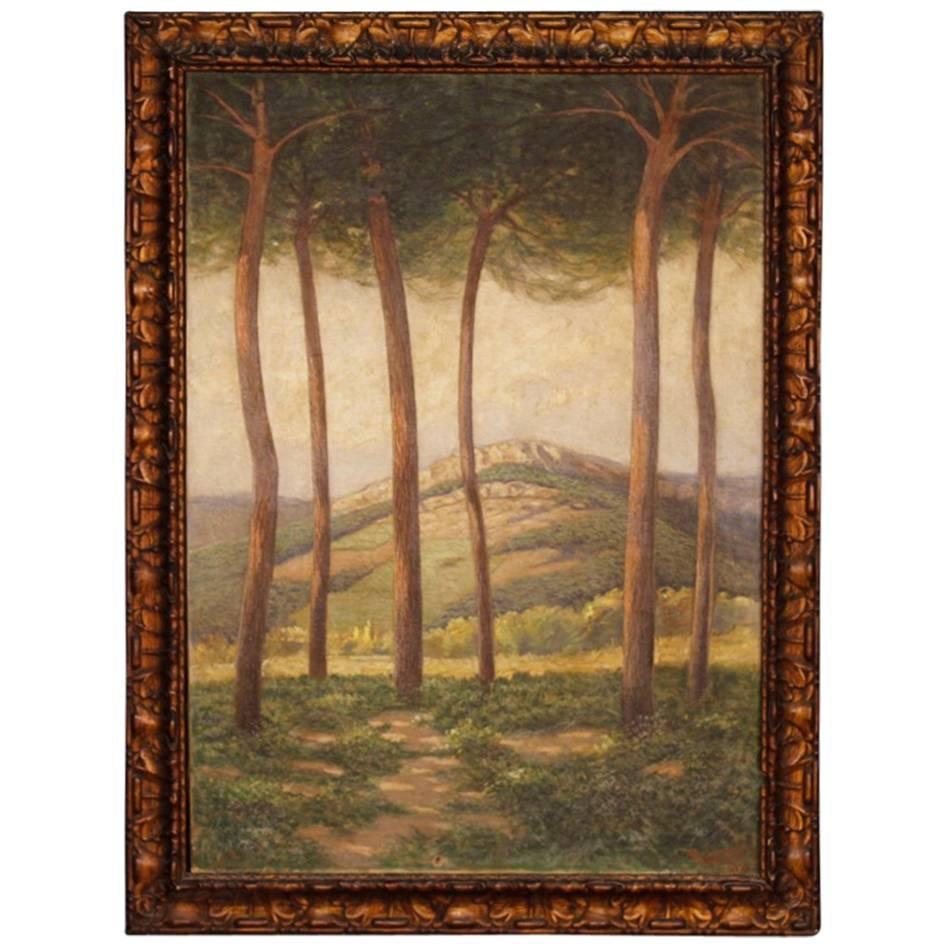 20th Century Spanish Signed Landscape Painting