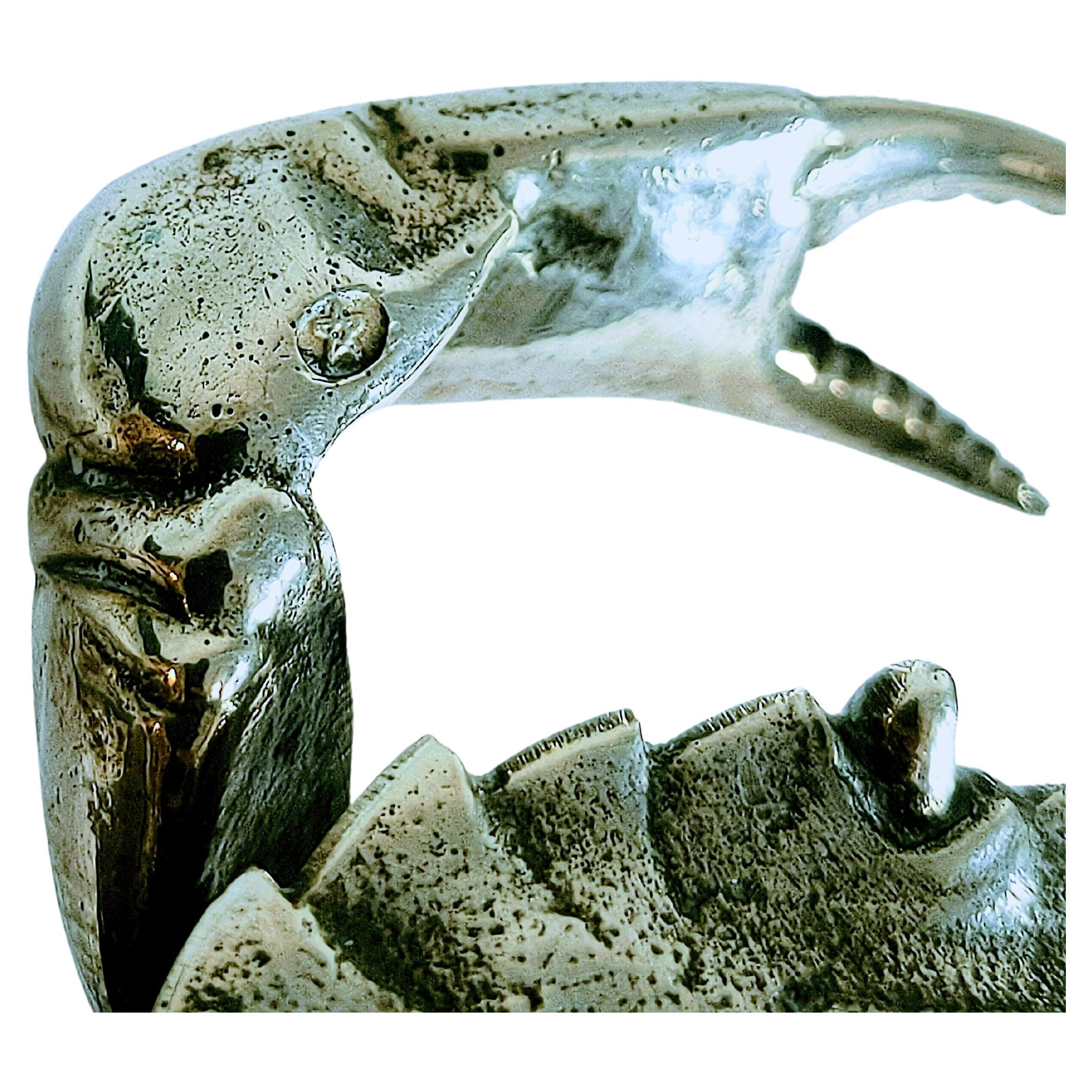 Spanische Krabbe des 20. Jahrhunderts  Silber 915/999.9 im Angebot 8