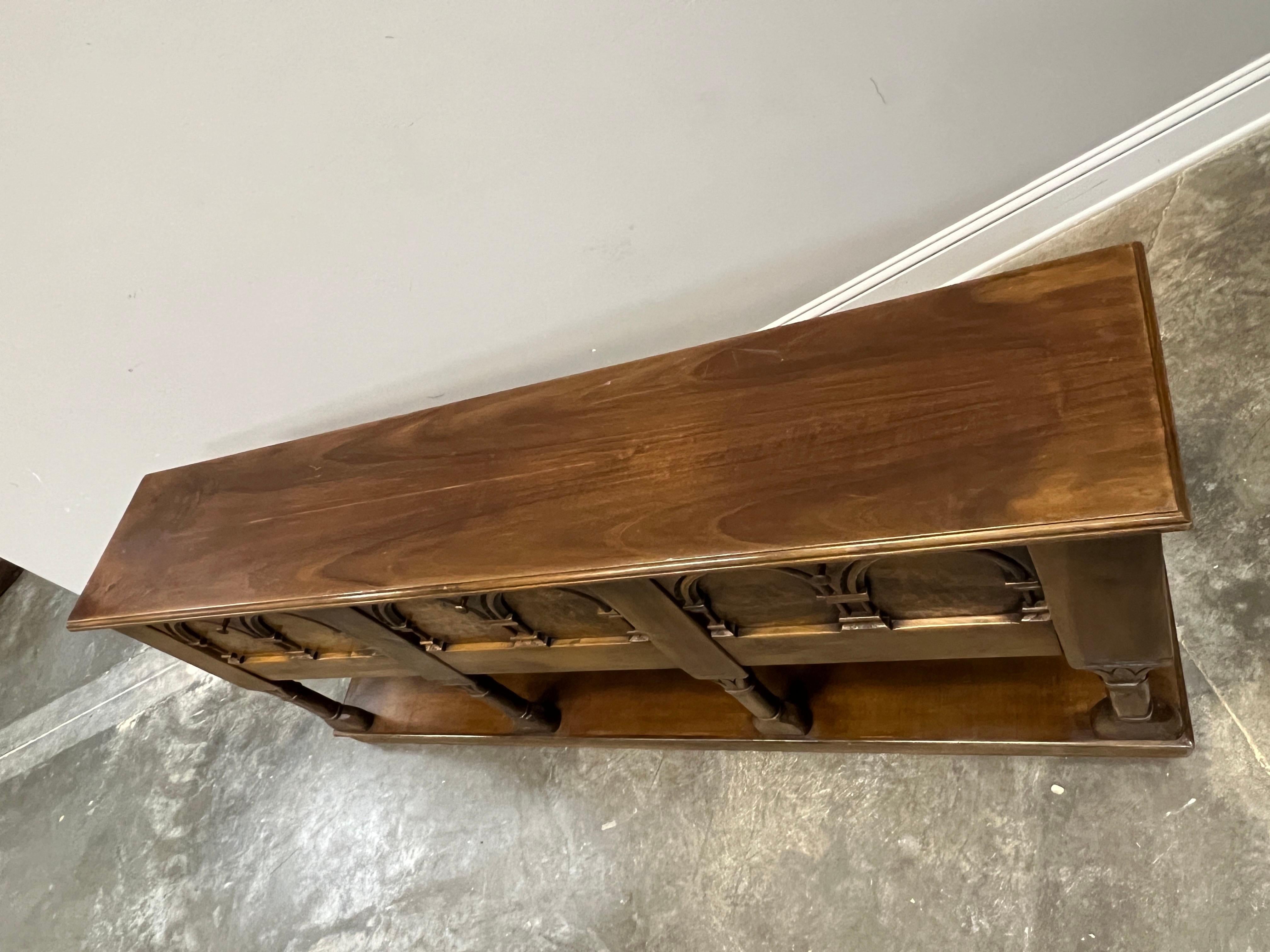 20th Century Spanish Style Console Table In Good Condition For Sale In Houston, US