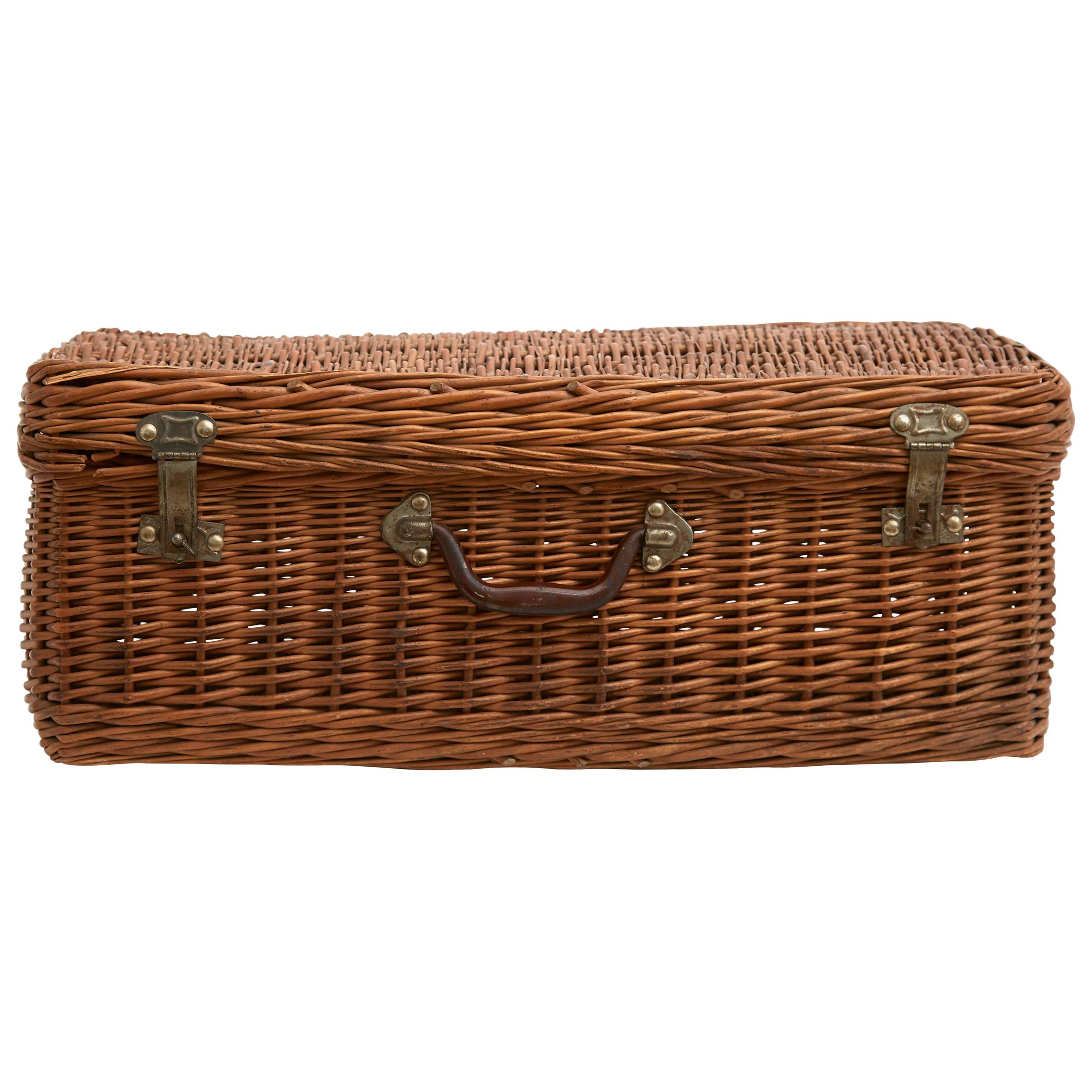 20th Century Spanish Wicker Case