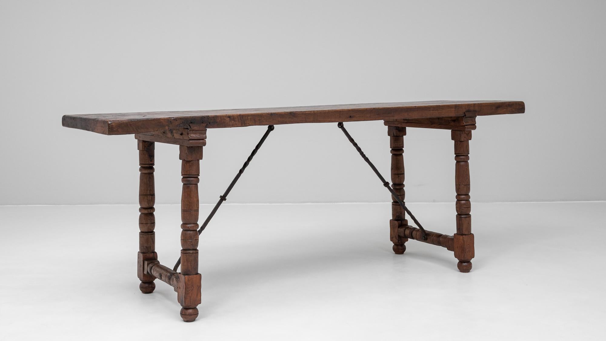 20th Century Spanish Wooden Dining Table 3