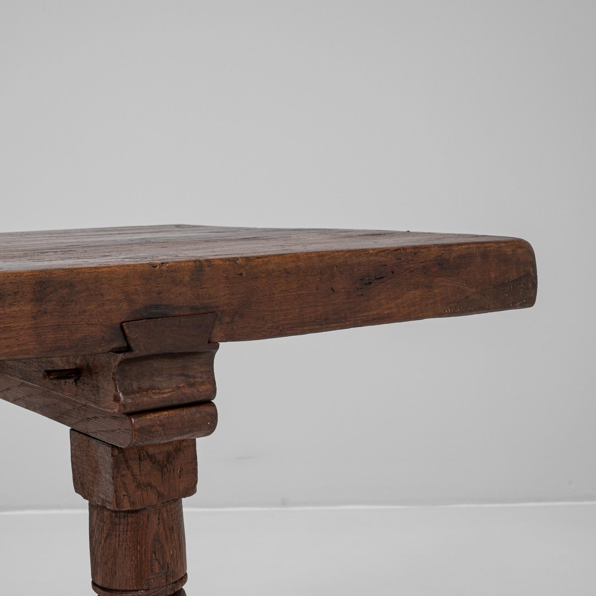 20th Century Spanish Wooden Dining Table 4