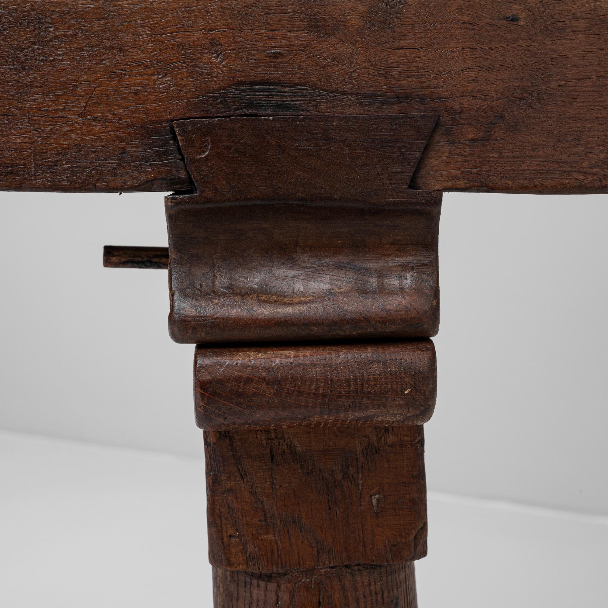 20th Century Spanish Wooden Dining Table 5
