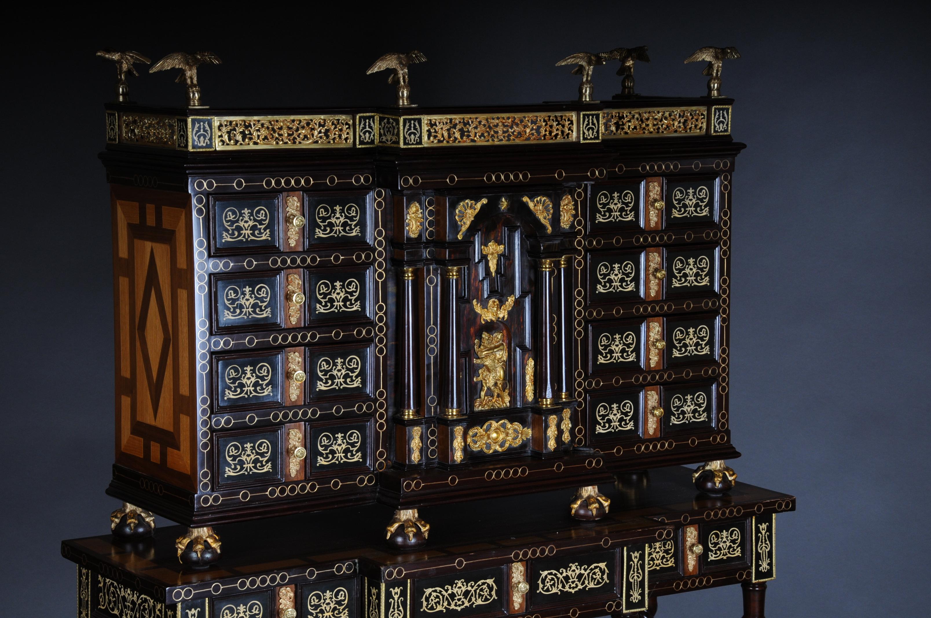 20th Century Splendid Renaissance Tower Cabinet/Commode For Sale 4