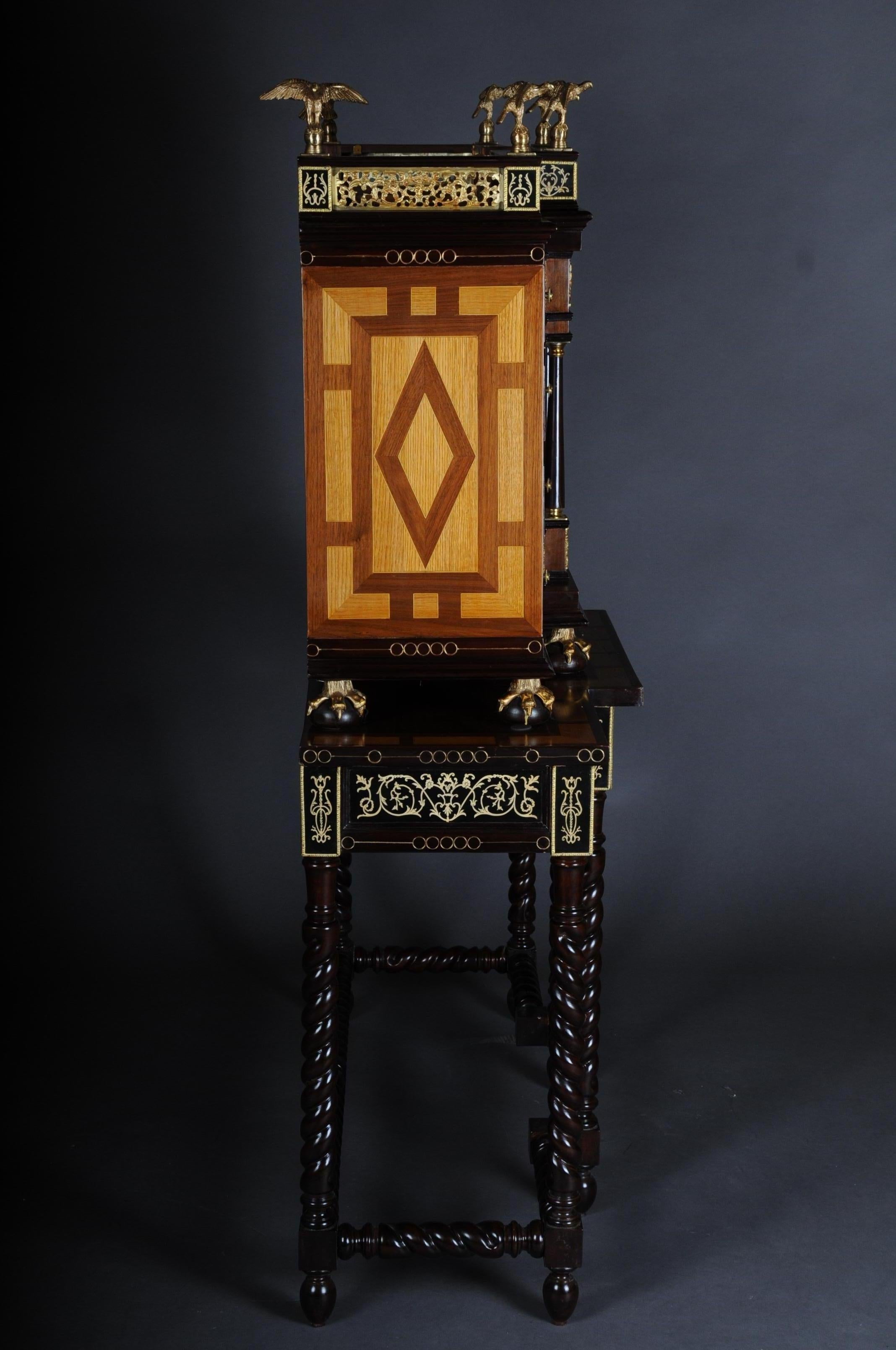 20th Century Splendid Renaissance Tower Cabinet/Commode For Sale 6