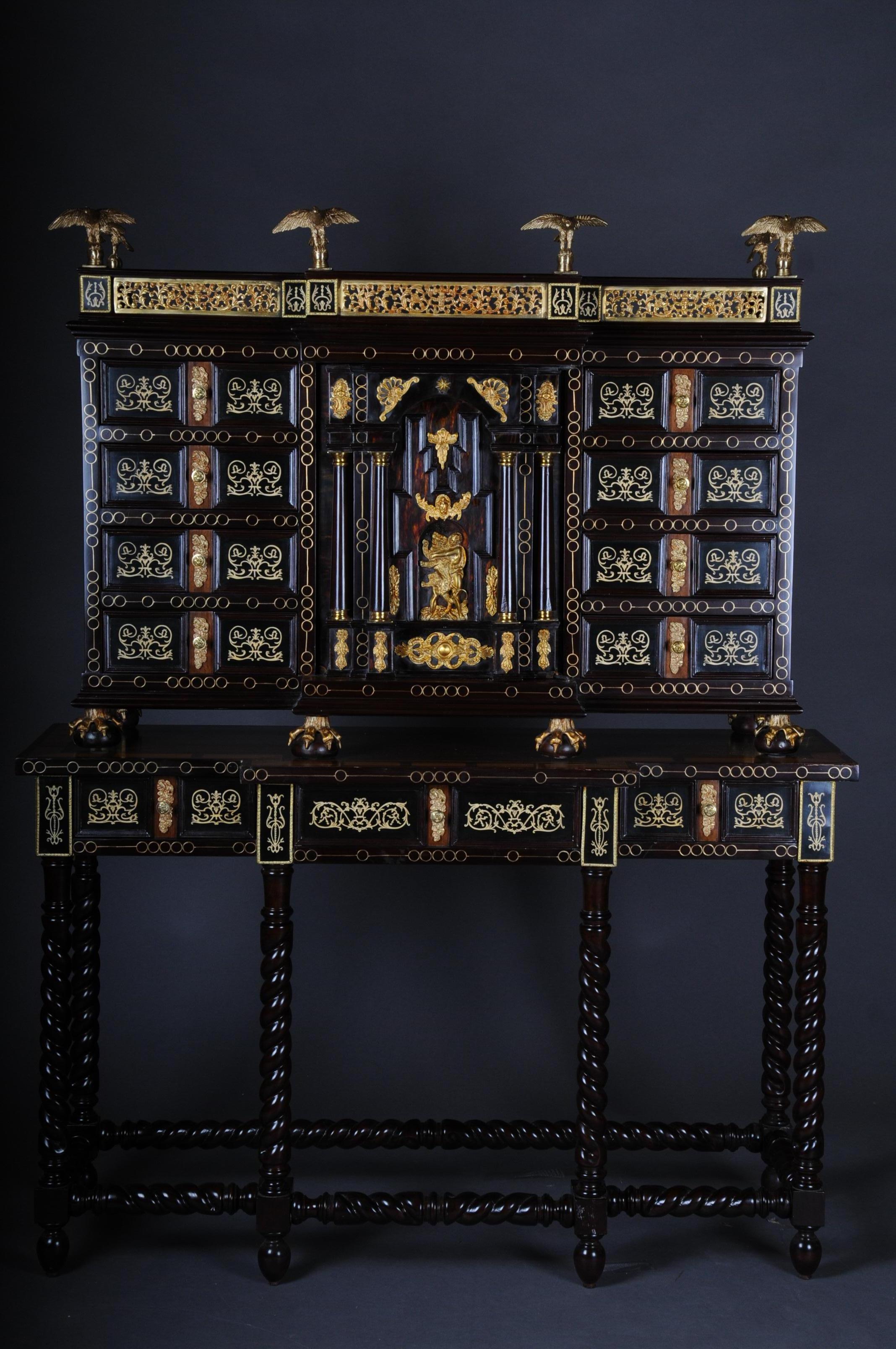 French 20th Century Splendid Renaissance Tower Cabinet/Commode For Sale