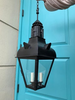 20th Century Square Iron Lantern