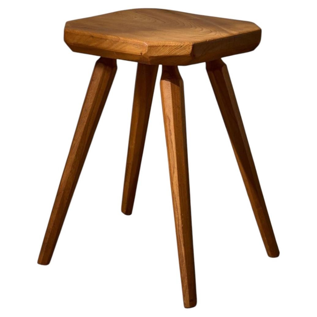 20th Century stain birch solid wood stool