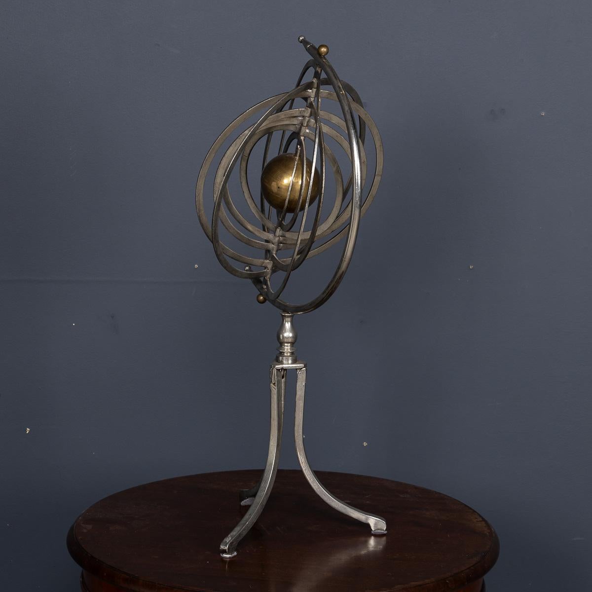 Autre Sphère armillaire copernicienne en acier et laiton du 20e siècle C.C. en vente