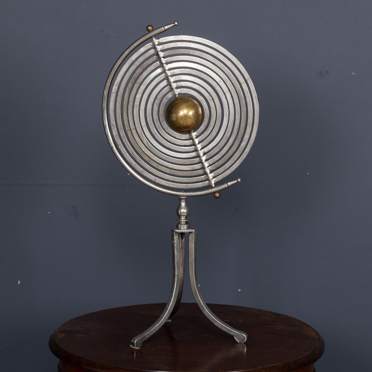 Sphère armillaire copernicienne en acier et laiton du 20e siècle C.C. Bon état - En vente à Royal Tunbridge Wells, Kent