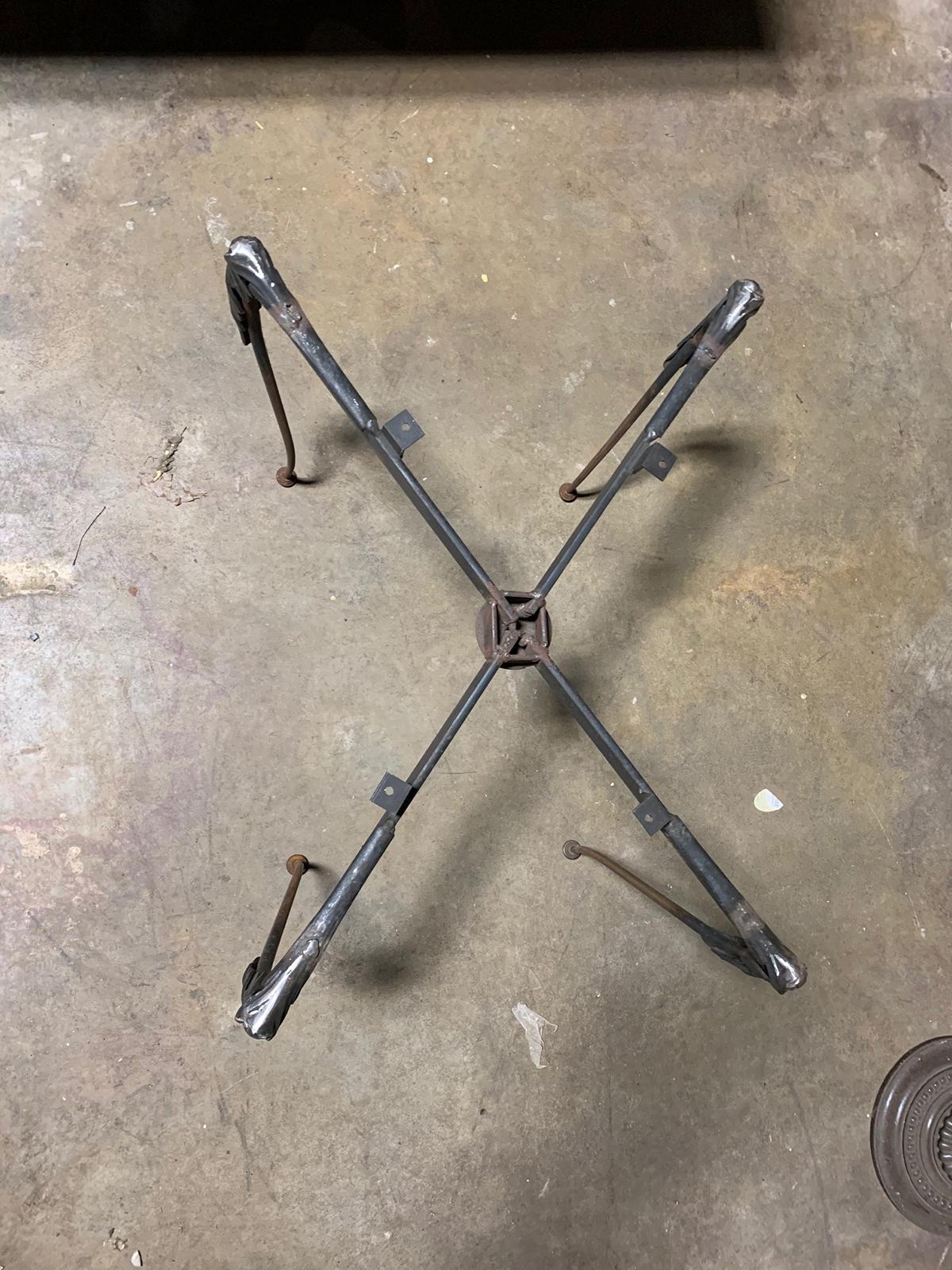 20th Century Steel Coffee Table Base For Sale 1