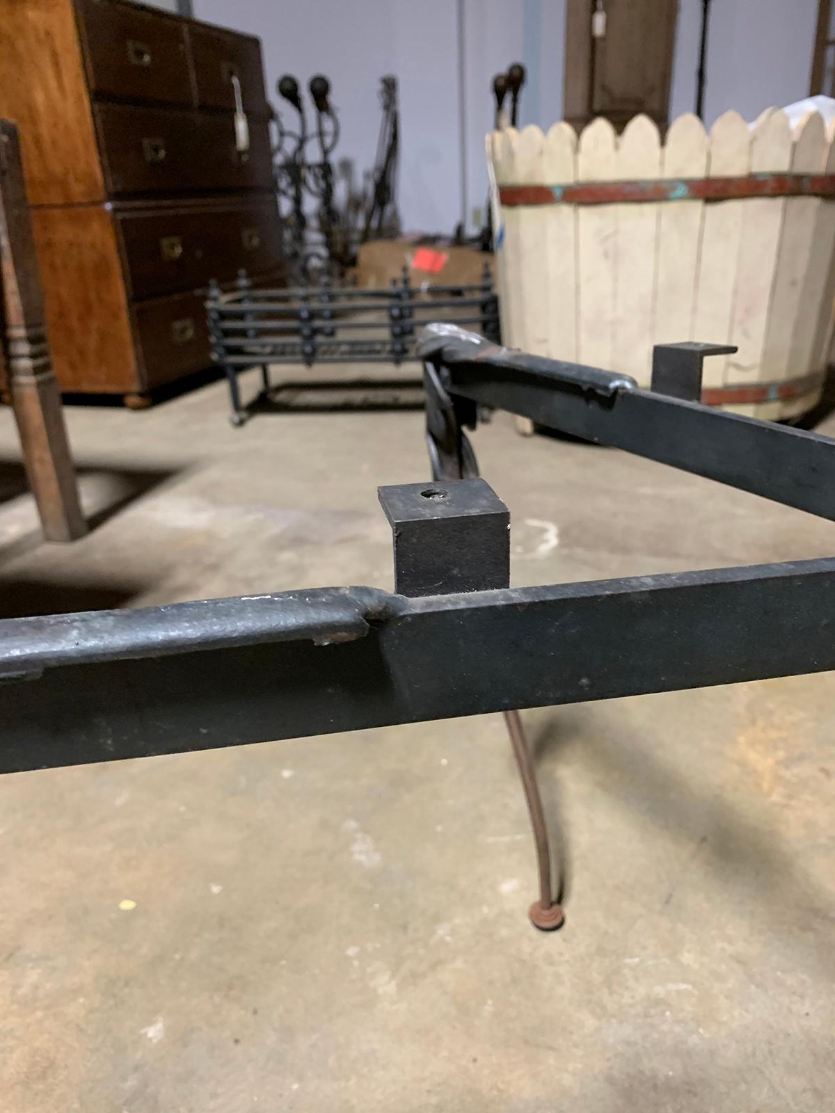 20th Century Steel Coffee Table Base For Sale 4