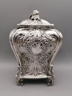Cuchara de té de plata italiana de ley del siglo XX Réplica de Jorge III
