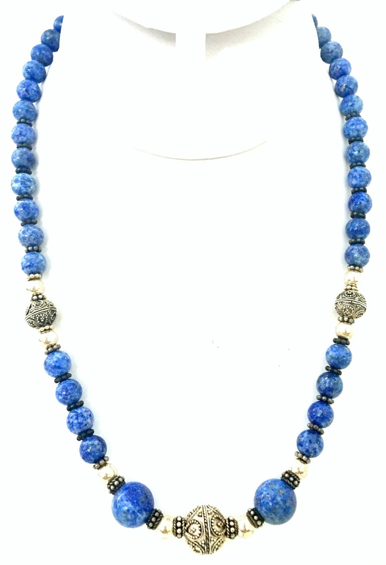 20th Century Sterling Silver 925 Silver and Lapis Lazuli ...