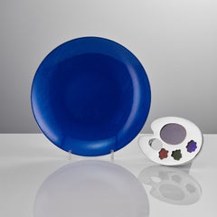 20th Century Sterling Silver and Blue Enamel Bowl by Jacob Tostrup Circa 1955-60