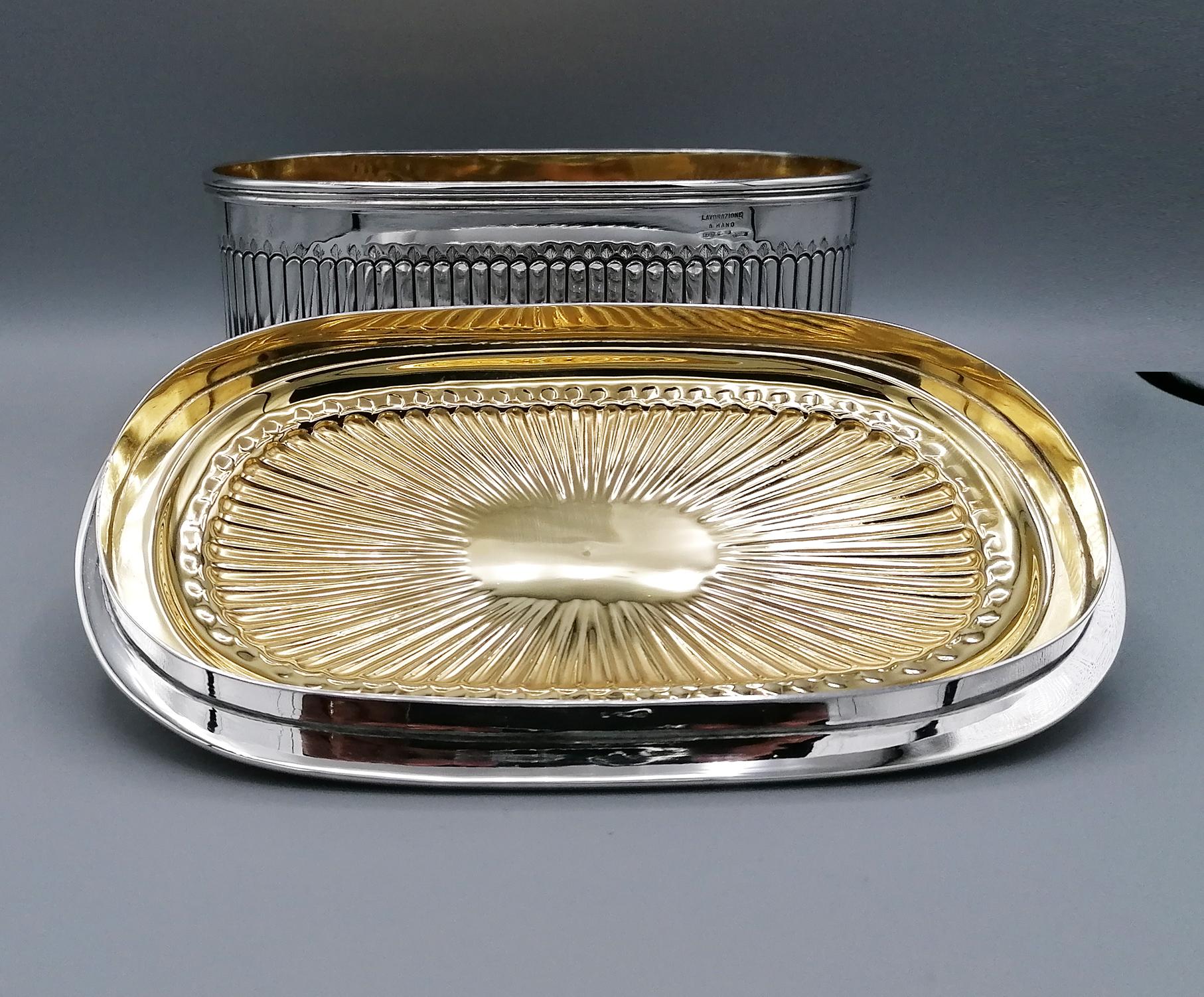 20th Century Sterling Silver Box George III° Style For Sale 8