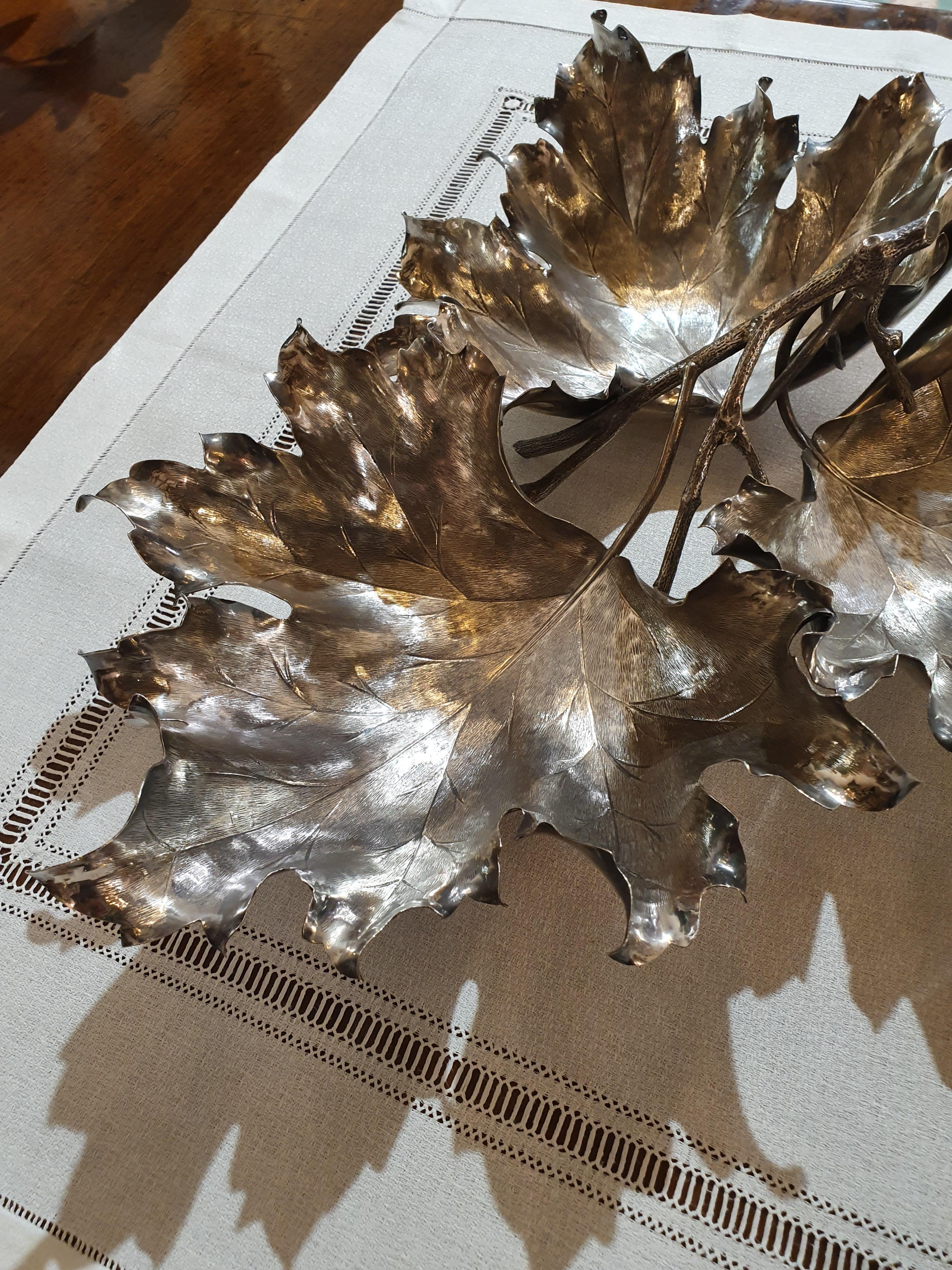 20th Century Sterling Silver Centerpiece, Italy, 1989 1