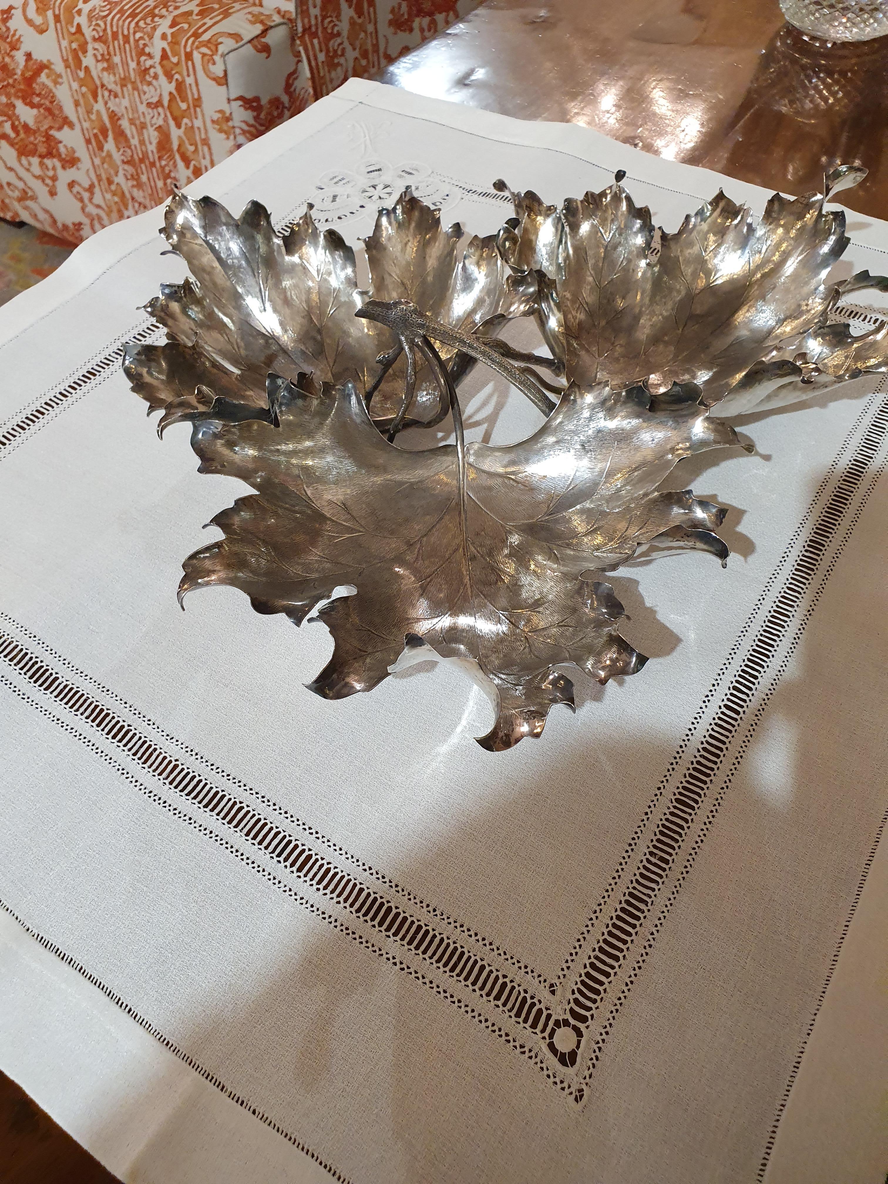 20th Century Sterling Silver Centerpiece, Italy, 1989 2