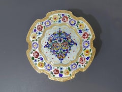 20th Century Sterling Silver Gilted Enameled Table Box