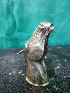 20th Century Sterling Silver Horse Head Stirrup Cup, 1964