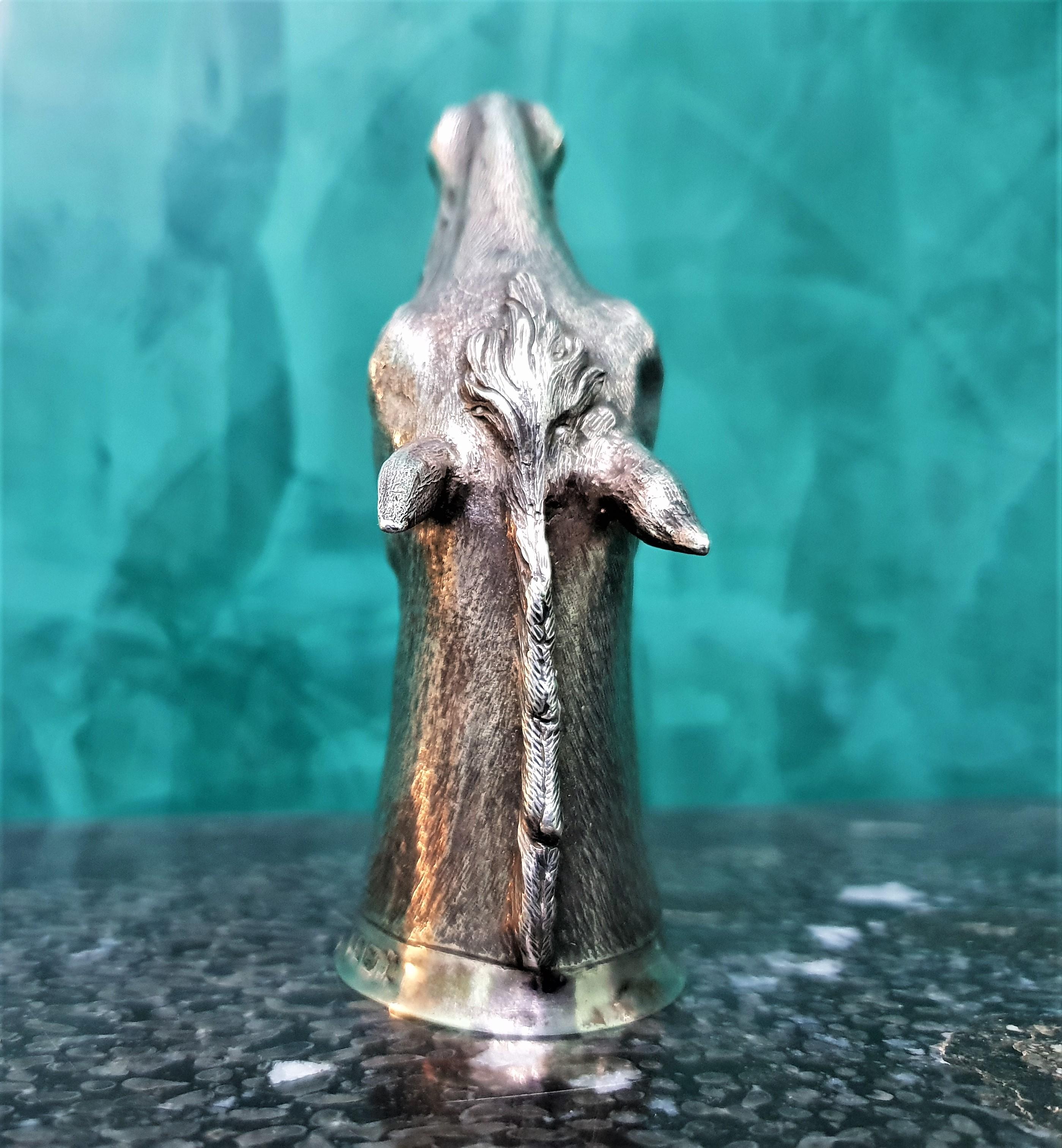 20th Century Sterling Silver Horse Head Stirrup Cup, 1964 For Sale 3