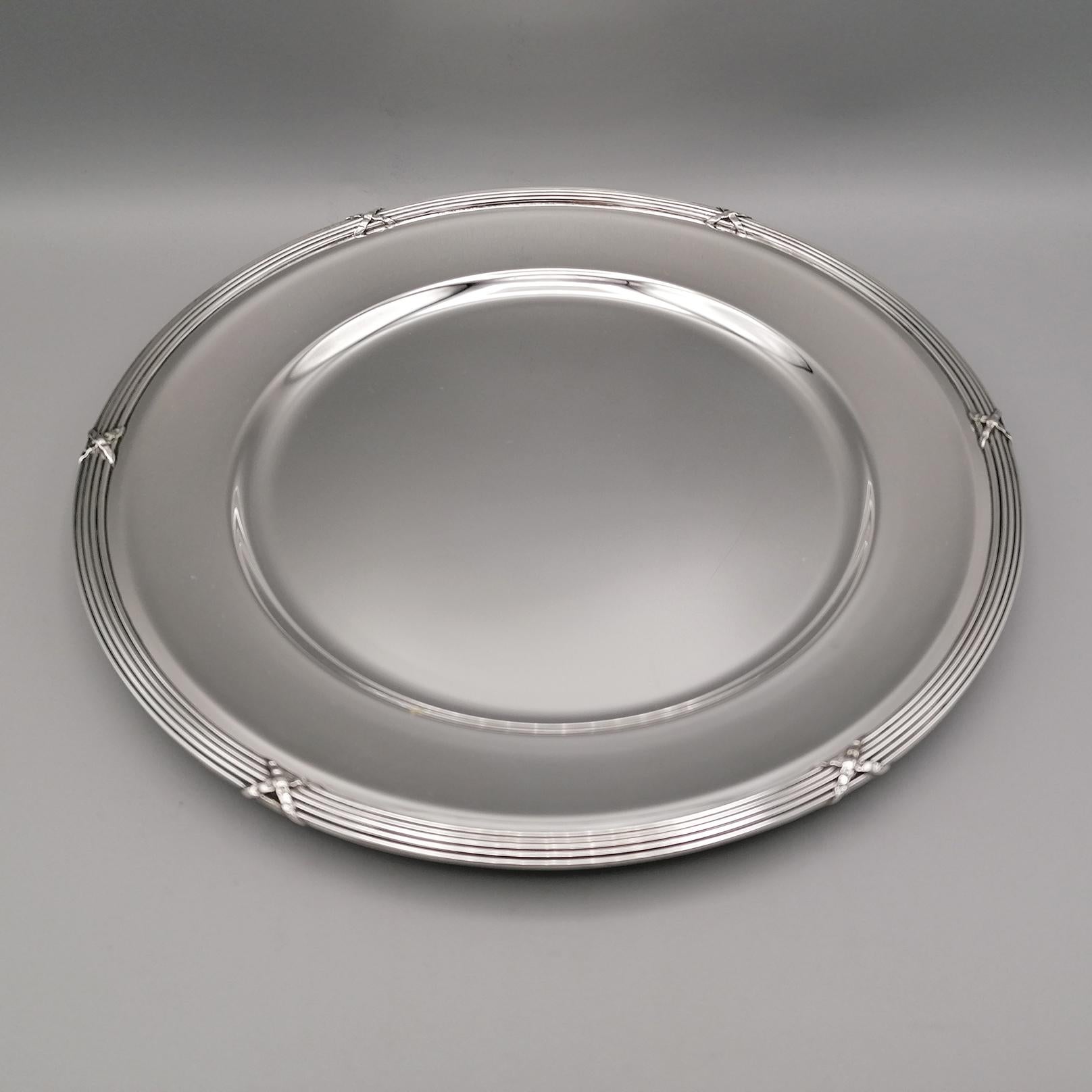 20th Century Sterling Silver Italian Entree with Dish For Sale 4