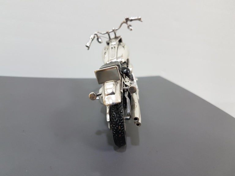 20th Century Sterling Silver Miniature Motorcycle Harley Davidson Made In Italy For Sale At 1stdibs