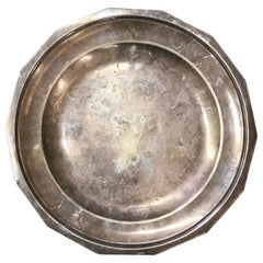 20th Century Sterling Silver Plate from Casino De Namur, Belgium