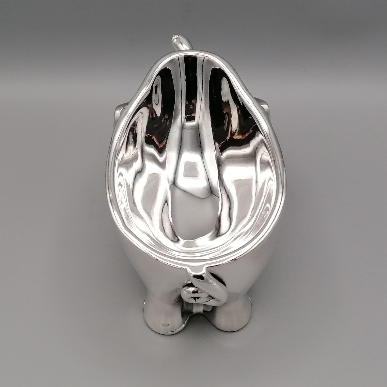 Late 20th Century 20th Century Sterling Silver Stylized Elephant Shaped Soap / Candy Holder