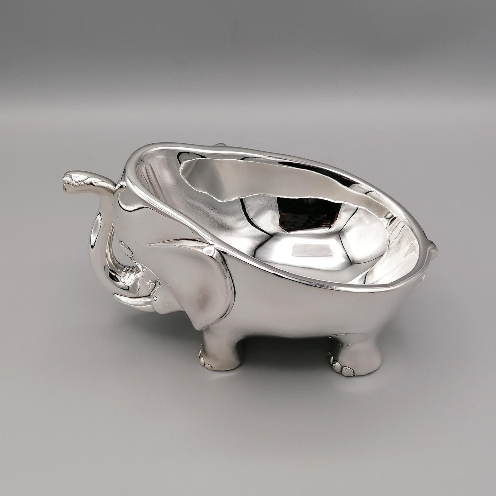 20th Century Sterling Silver Stylized Elephant Shaped Soap / Candy Holder 1