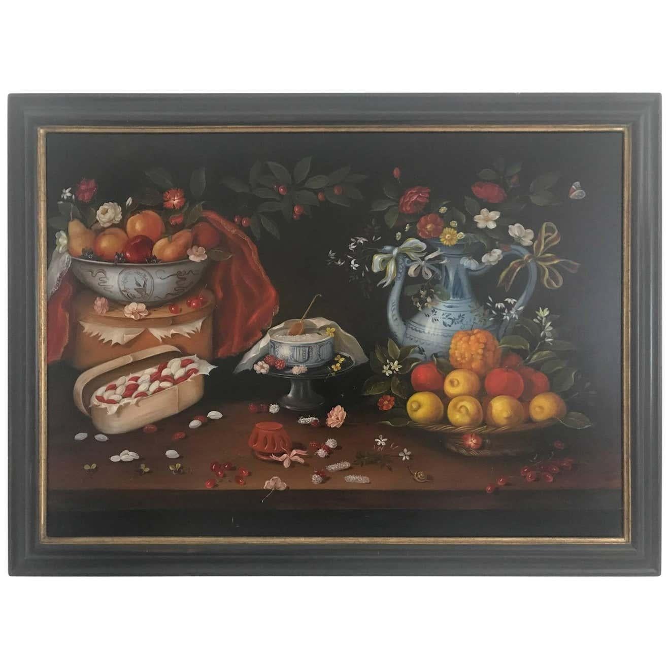 Italian school late 20th century still life of fruit flowers and pottery. In the earliest years of the 20th century the still life genre underwent something of a Renaissance. As artists became increasingly concerned with purely formal, pictorial