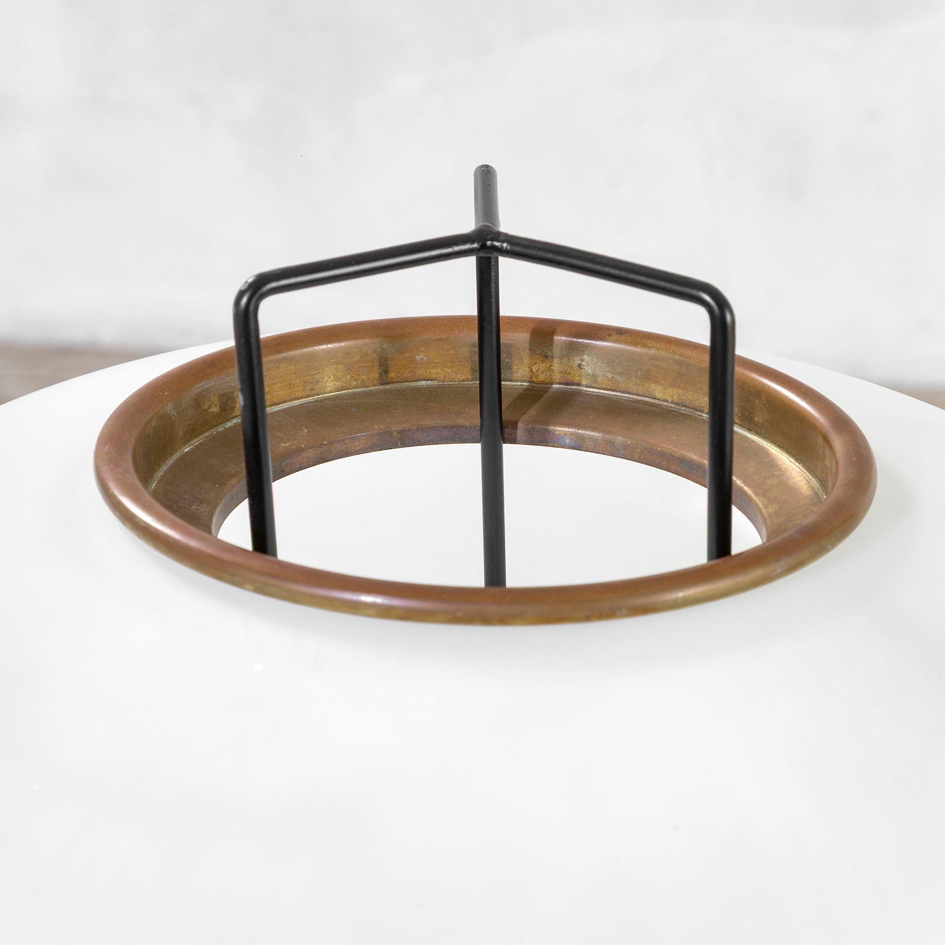 Italian 20e siècle, Stilnovo Lampadaire en laiton et métal 1960 en vente